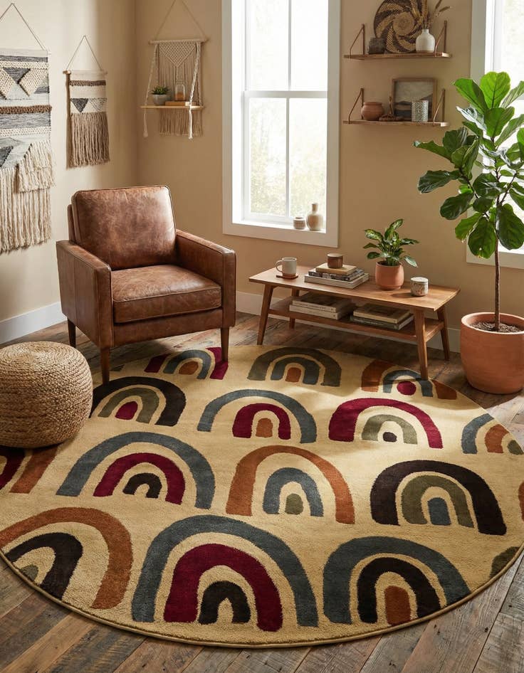 Detail image of 7' x 7' Cafe Round Rug