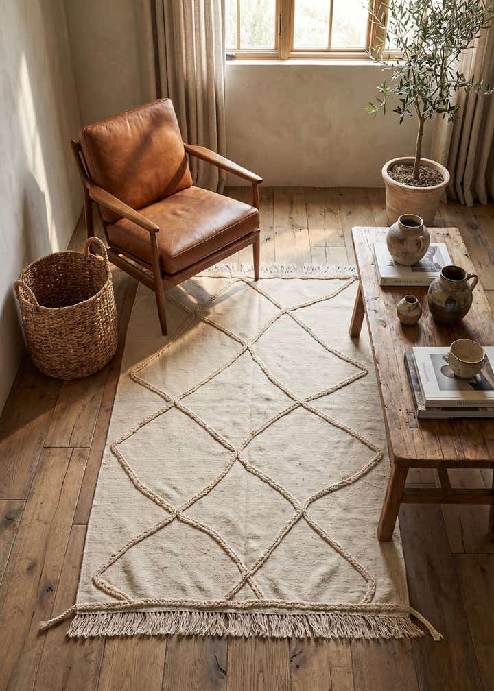 3' 6 x 4' 10 Hand Knotted Moroccan Wool Rug
