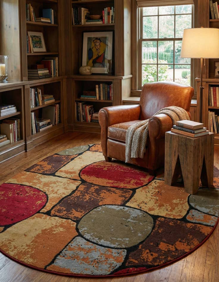 Detail image of 7' 10 x 10' Cafe Oval Rug