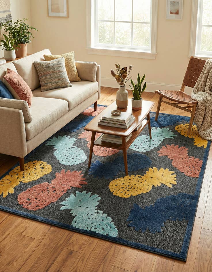 Detail image of 7' x 10'  Washable Belize Indoor / Outdoor Rug