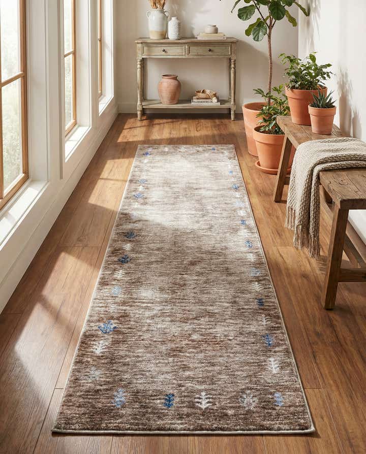 2' 7 x 10' Gabbeh Runner Rug