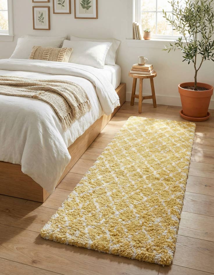 Detail image of 2' 7 x 6' Marrakesh Shag Runner Rug