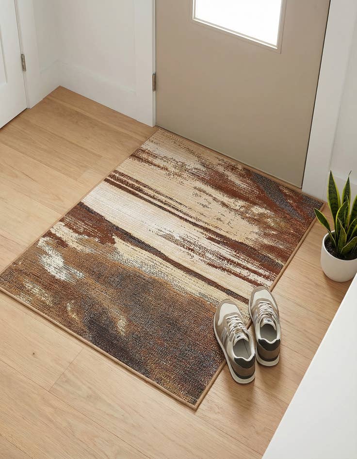 Detail image of 2' 2 x 3' Easy-Clean Modern Indoor / Outdoor Rug