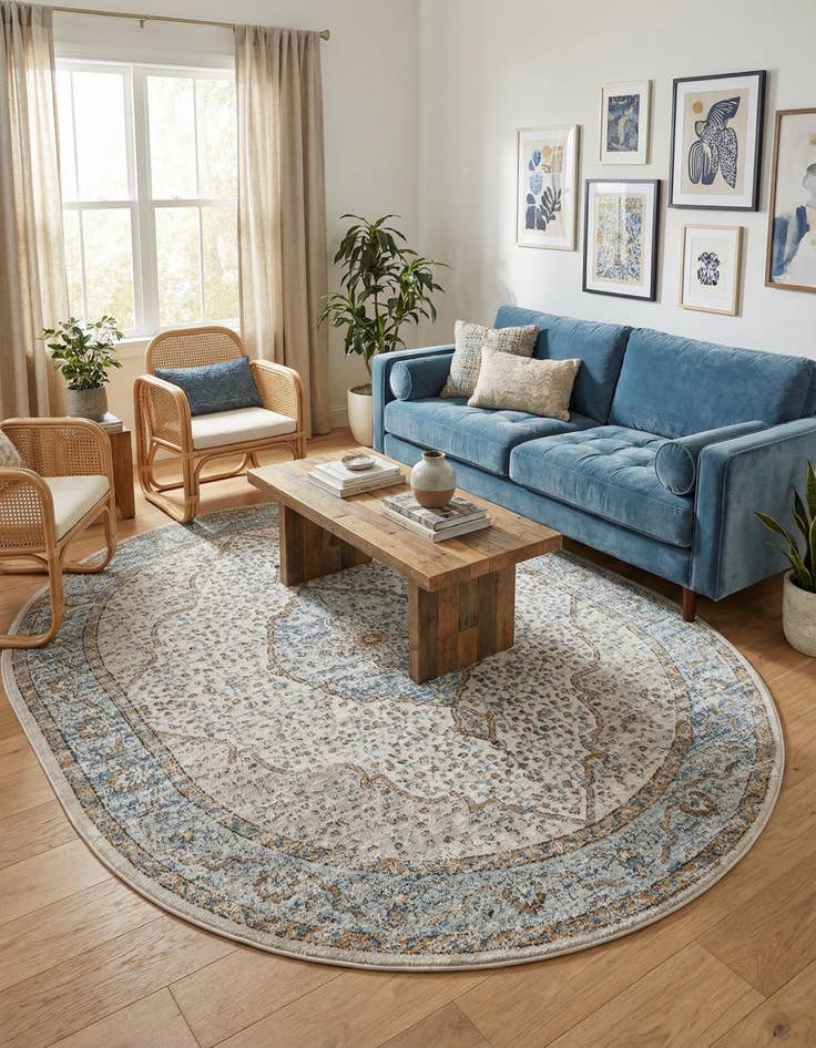 Detail image of 7' 10 x 10' Nyla Oval Rug