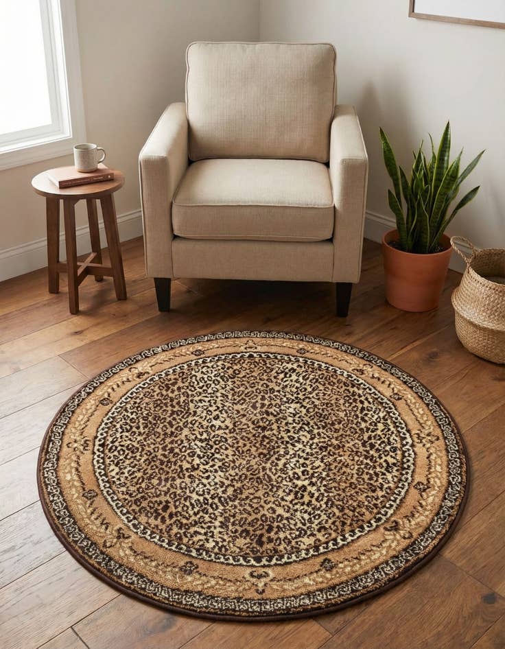 Detail image of 3' 1 x 3' 1 Safari Round Rug
