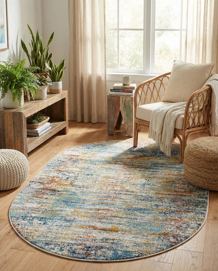 Detail image of 3' 7 x 5' 3 Malibu Oval Rug
