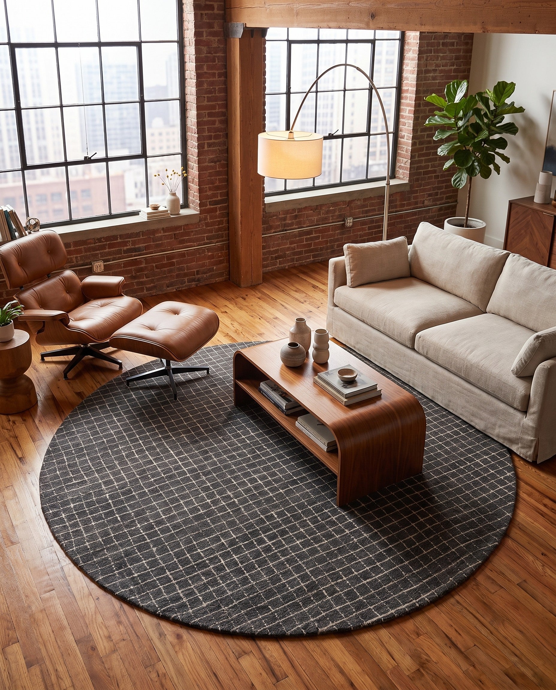 8' x 8' Heritage Line Wool Round Rug