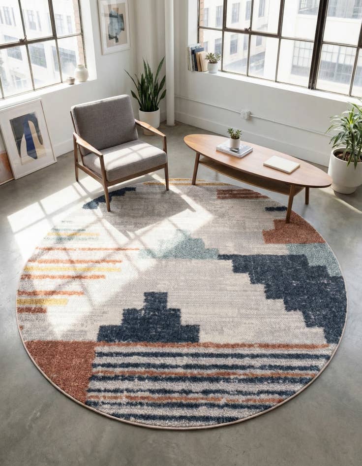 Detail image of  7' x 7' Cherokee Round Rug