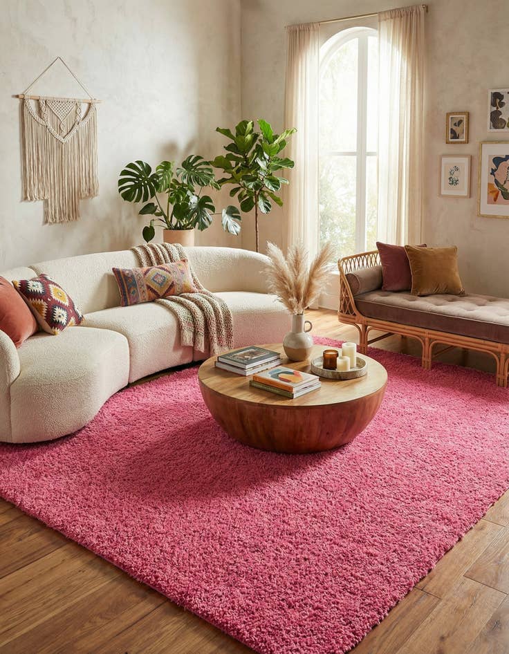 Detail image of 7' 10 x 11' Solid Shag Rug