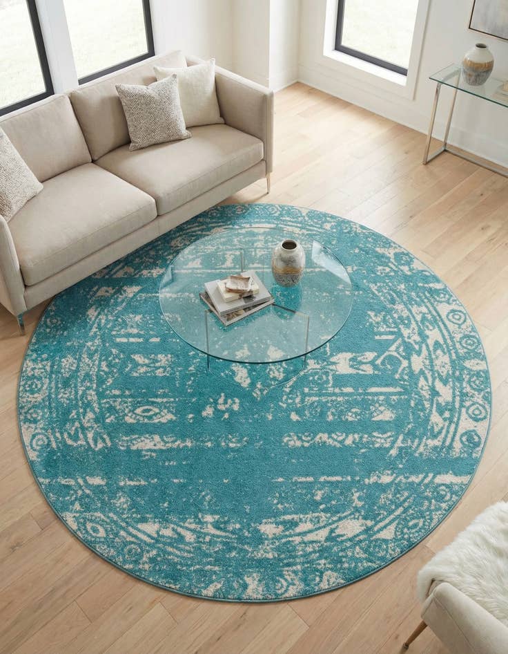 Detail image of 2' x 7' 10 Lennon Round Rug