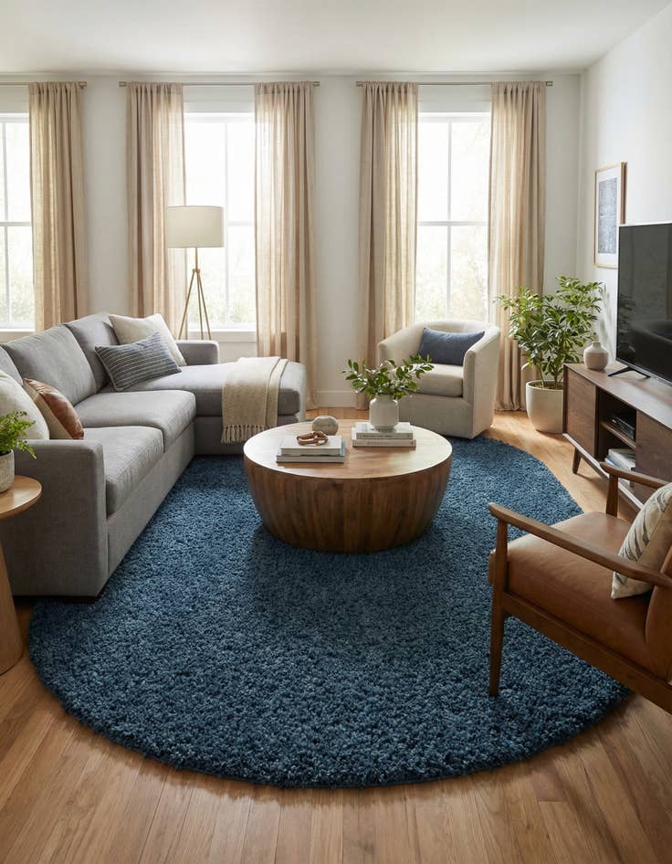 Detail image of 7' 10 x 10' Zermatt Shag Oval Rug