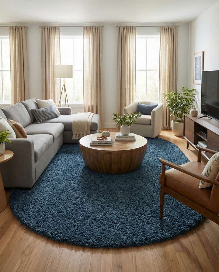 7' 10 x 10' Zermatt Shag Oval Rug