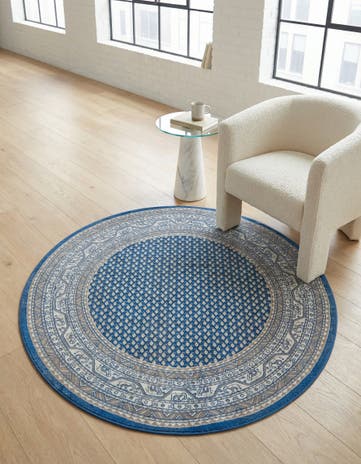 Blue SoHo Round Rug