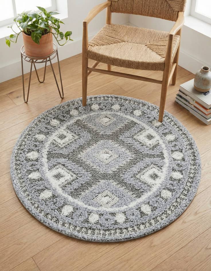Detail image of 3' 3 x 3' 3 Boho Round Rug