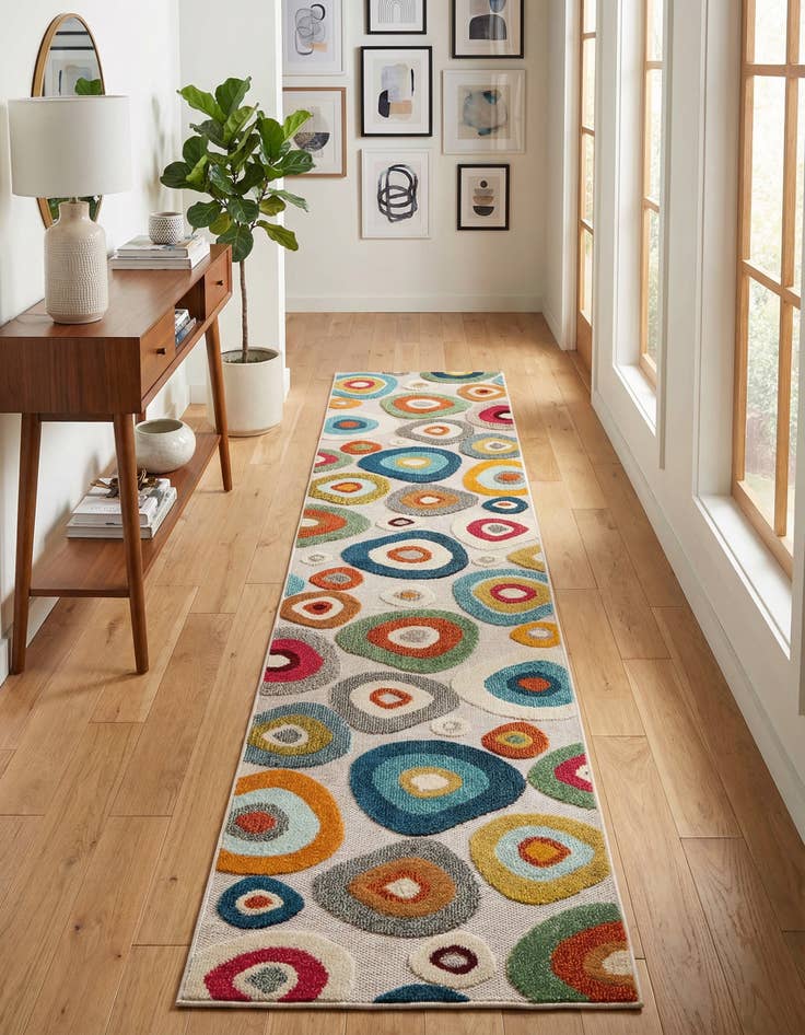 Detail image of 2' 7 x 12' Washable Casablanca Indoor / Outdoor Runner Rug