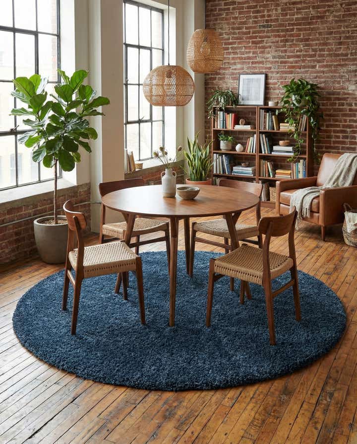 7' x 7' Zermatt Shag Round Rug