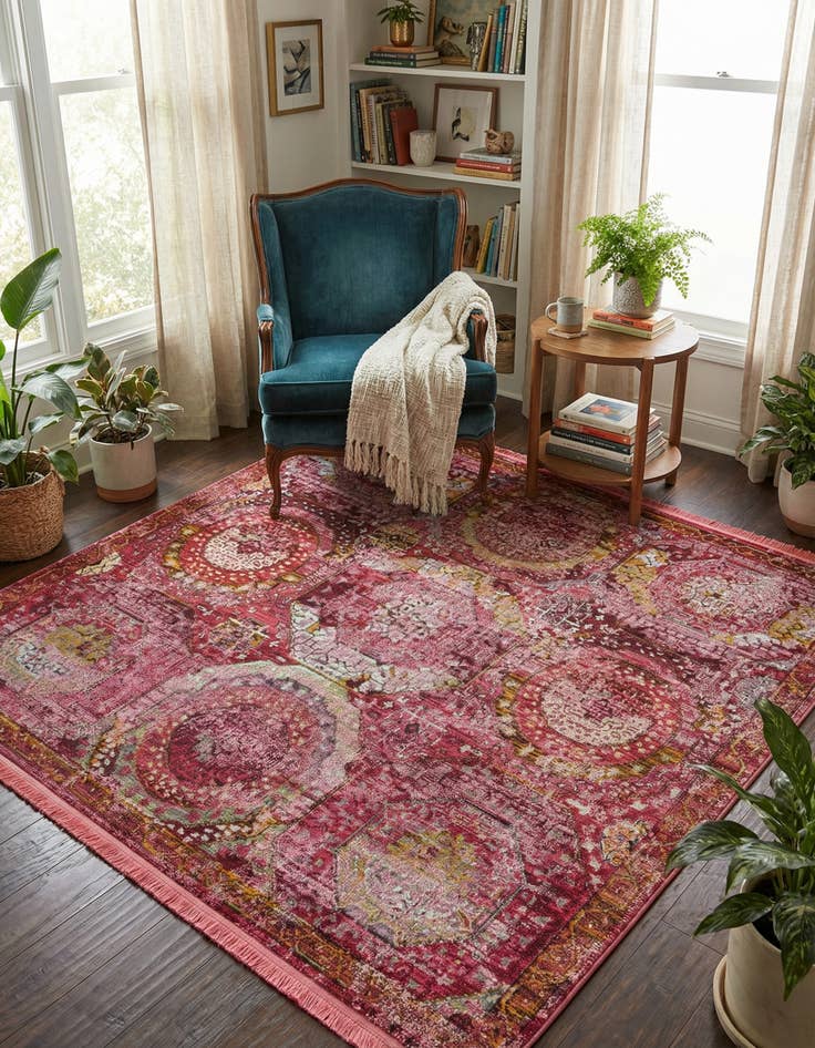 Detail image of 7' x 7' Santiago Square Rug