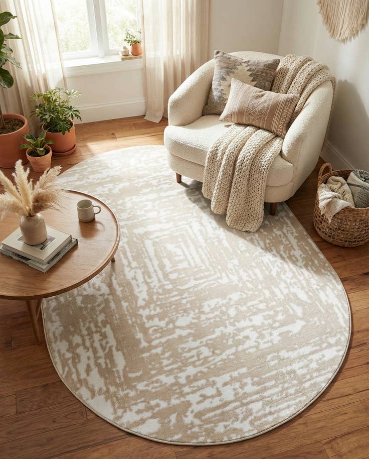 Detail image of 5' 3 x 8' Hermitage Oval Rug