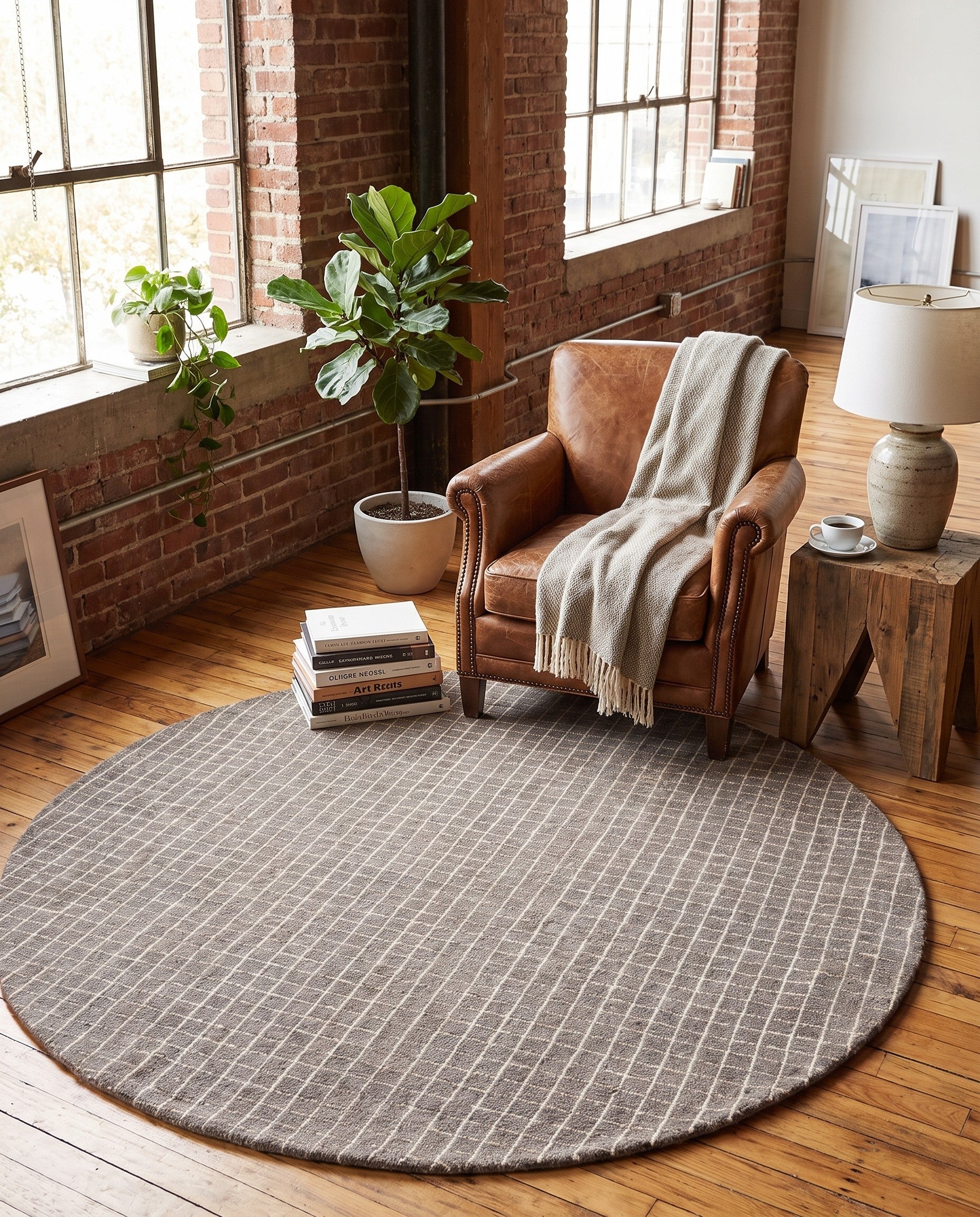 8' x 8' Heritage Line Wool Round Rug