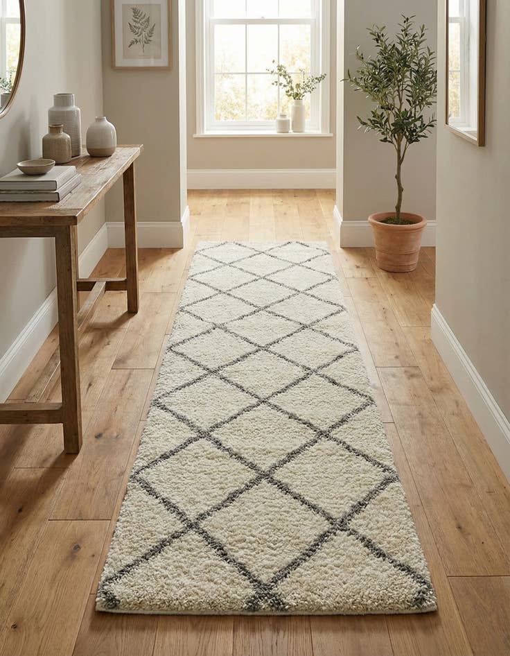 Detail image of 2' 7 x 10' Moroccan Shag Runner Rug