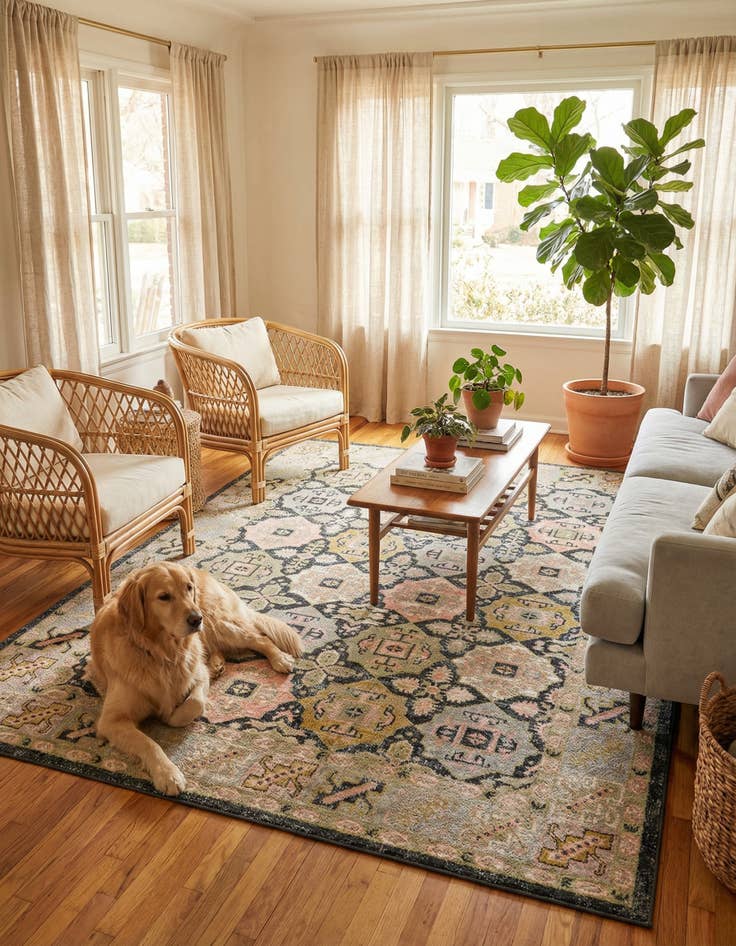 Detail image of 7' x 10' Kamala Washable Rug
