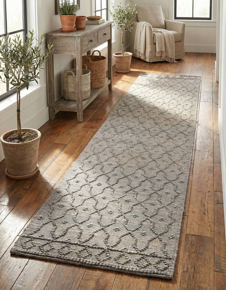 Detail image of 2' 7 x 12' Hand Woven Larsa Jute Runner Rug