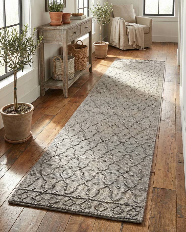 Detail image of 2' 7 x 12' Hand Woven Larsa Jute Runner Rug