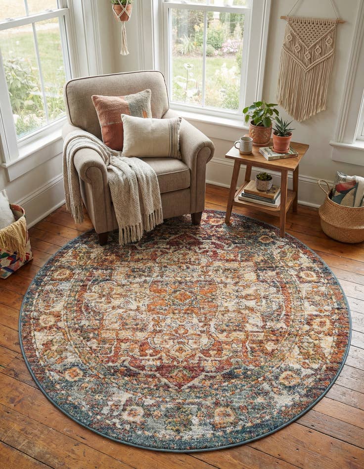 Detail image of 5' x 5' Isabella Round Rug