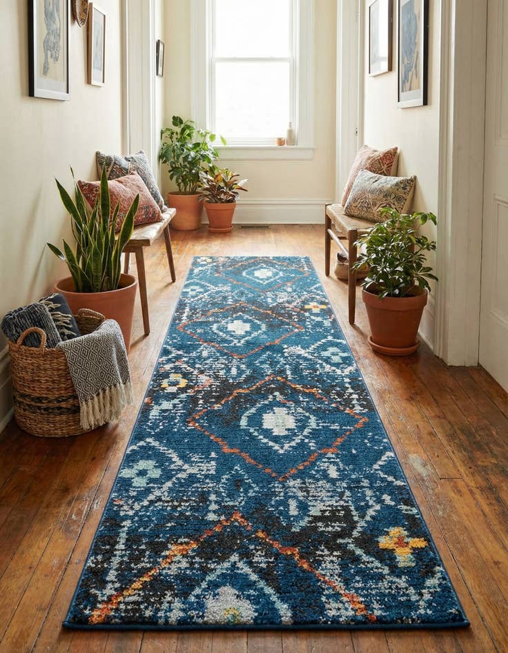 Detail image of 2' 7 x 10' Morocco Runner Rug
