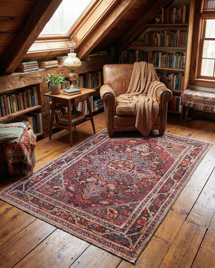 Detail image of 3' 6 x 5' 6 Washable Timeless Rug