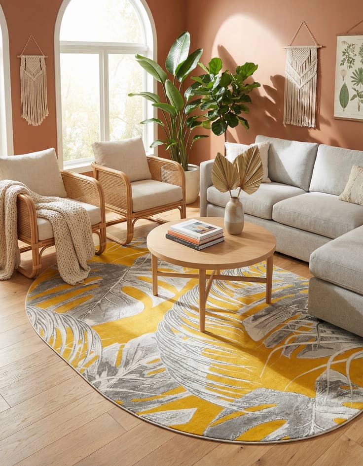 Detail image of 7' 10 x 10' Blossom Oval Rug