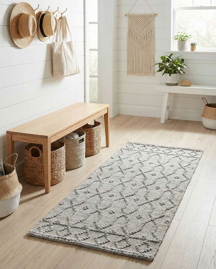 2' x 4' 1 Hand Woven Larsa Jute Runner Rug