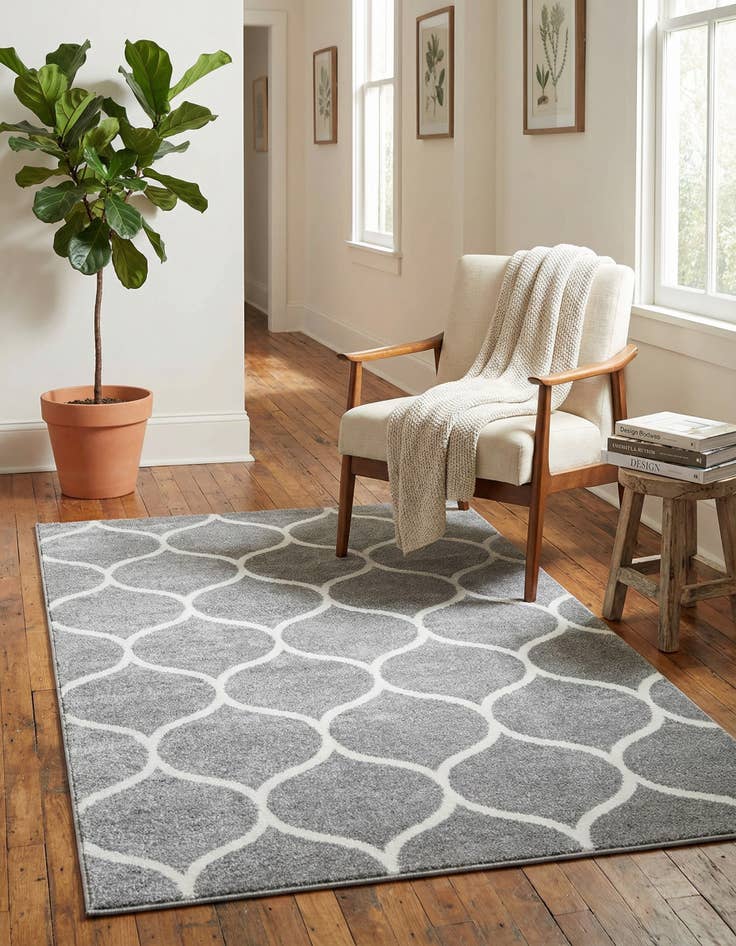 Detail image of 3' x 5' Lattice Frieze Rug