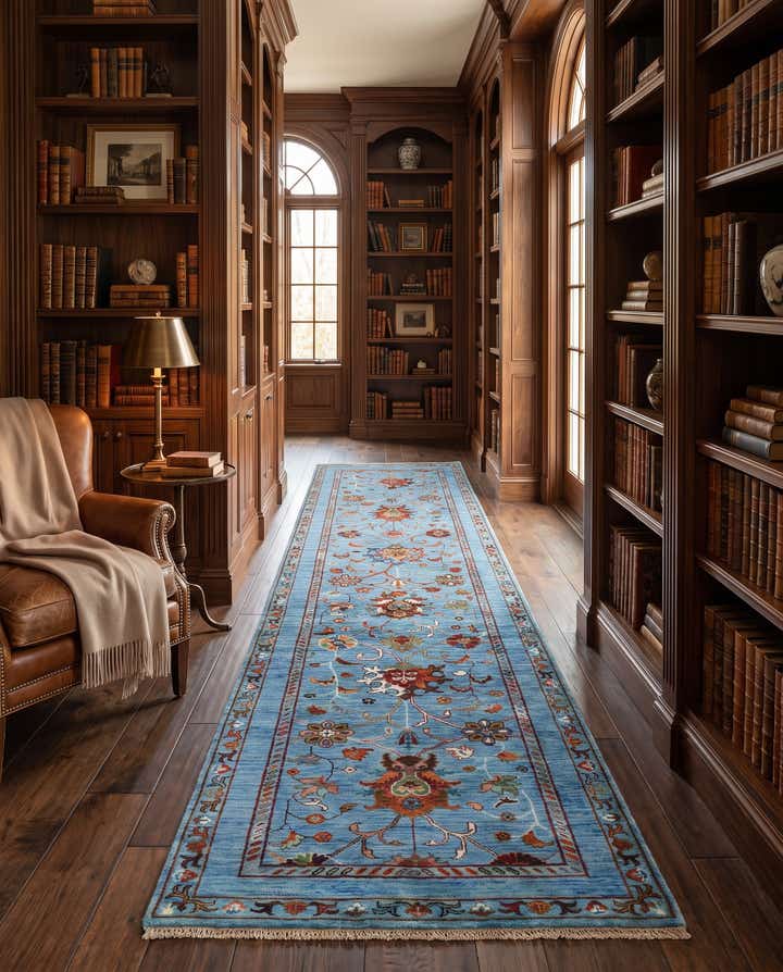 80cm x 305cm Hand Knotted Ariana Ziegler Runner Rug