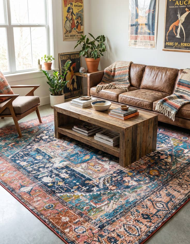 Detail image of 7' 10 x 7' 10 Medina Square Rug