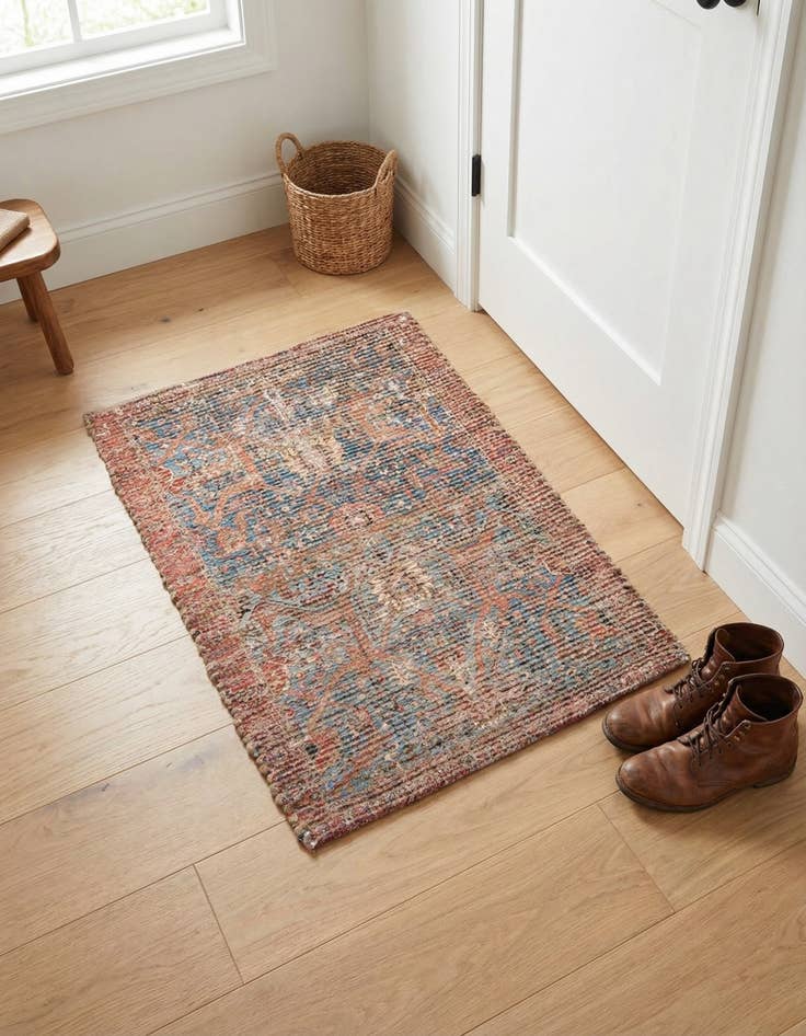 Detail image of 2' x 3' 1 Chenille Jute Rug