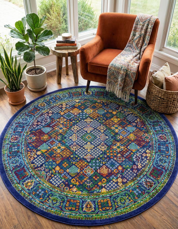 Detail image of 5' 3 x 5' 3 Calypso Round Rug