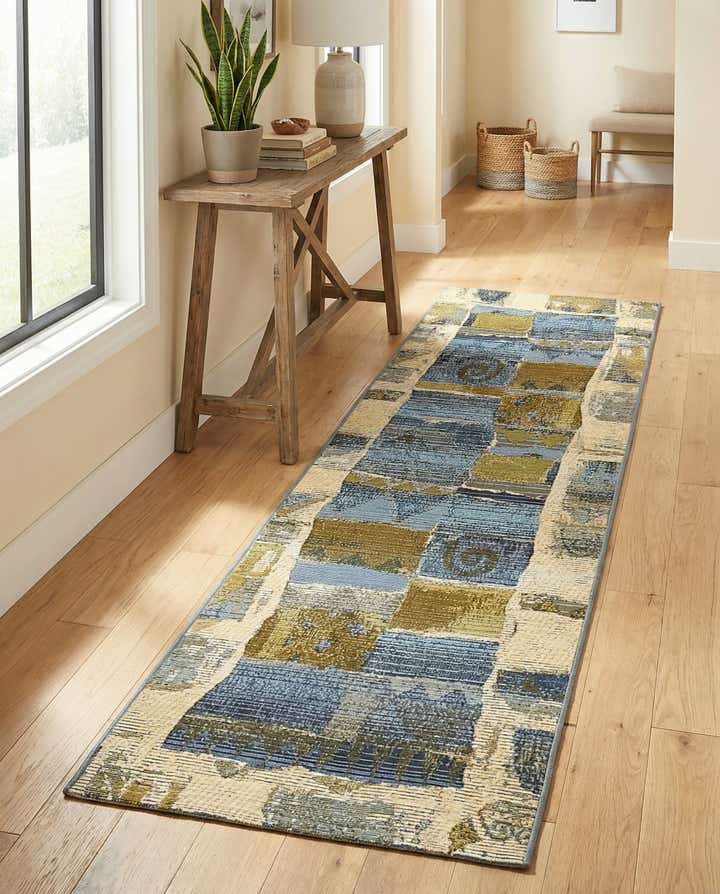 2' x 6' Easy-Clean Modern Indoor / Outdoor Runner Rug