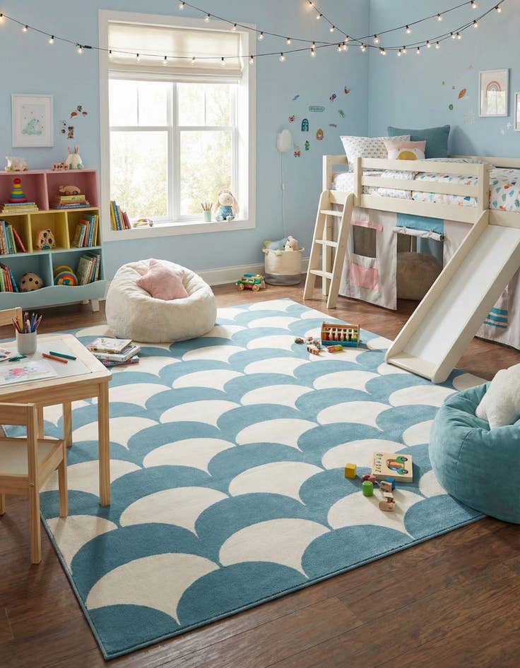 Detail image of 9' x 12' Whimsy Kids Rug