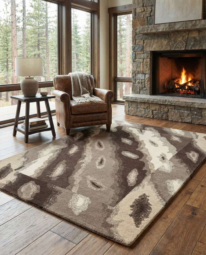 4' x 5' 9 Hand Knotted Nepal Wool Rug