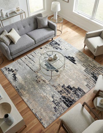 Gray Tucson Square Rug