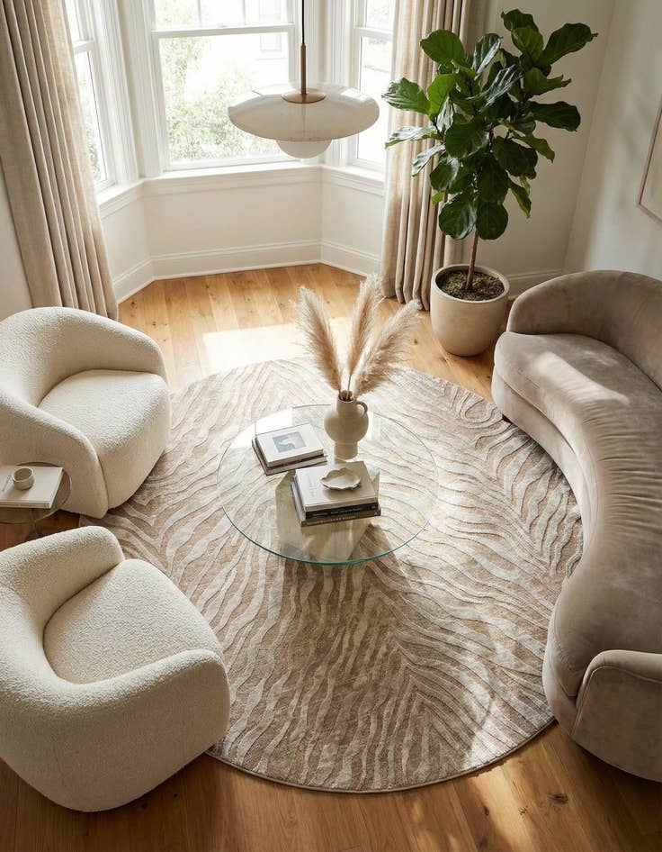 Detail image of  7' 10 x 7' 10 Finsbury Round Rug