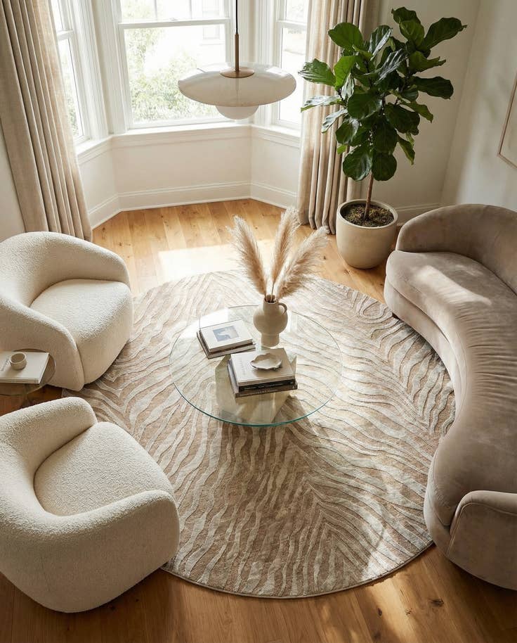 Detail image of 7' 10 x 7' 10 Finsbury Round Rug