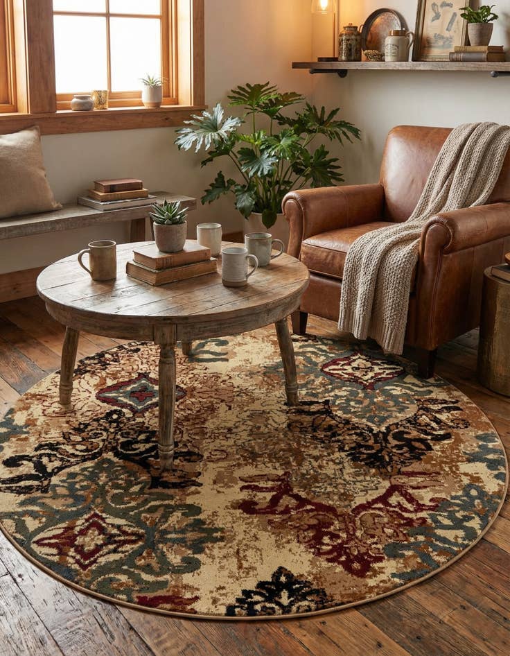Detail image of 6' x 6' Cafe Round Rug
