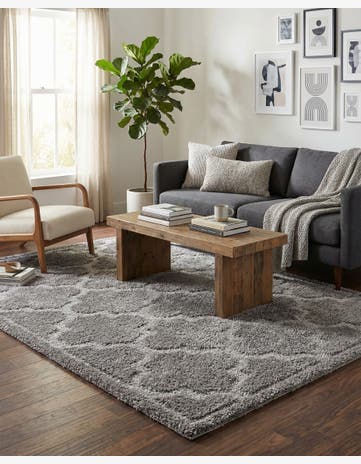 5' x 8' Lattice Shag Rug