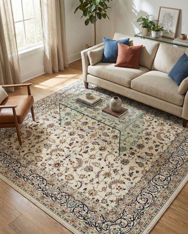 7' 10 x 8' Nain Design Square Rug