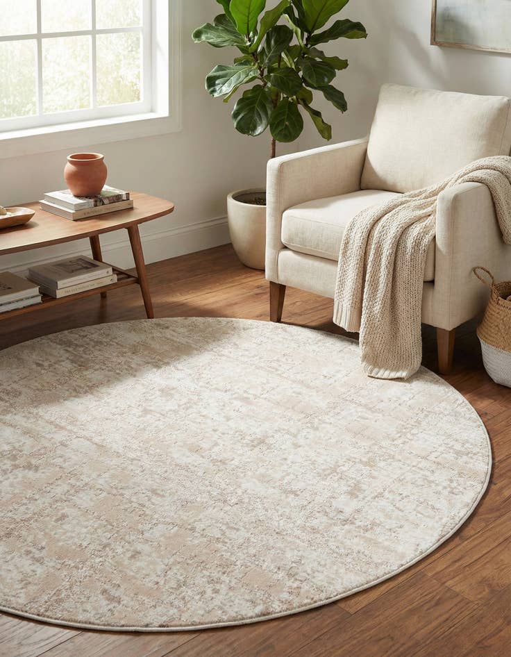 Detail image of Jill Zarin 5' 3 x 5' 3 Uptown Lexington Avenue Round Rug