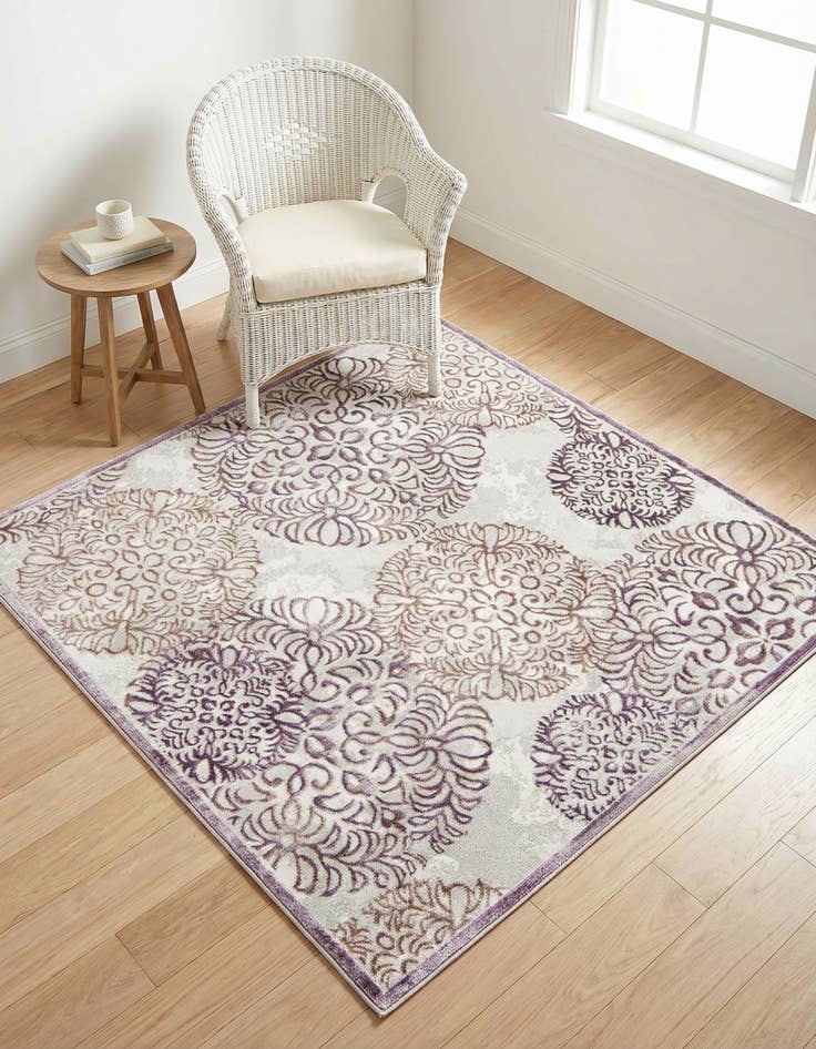 Detail image of 5' 3 x 5' 3 Chesterfield Square Rug