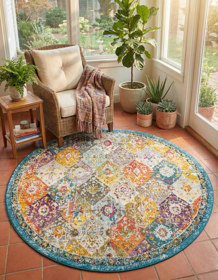 Detail image of  4' x 4' Madeline Round Rug