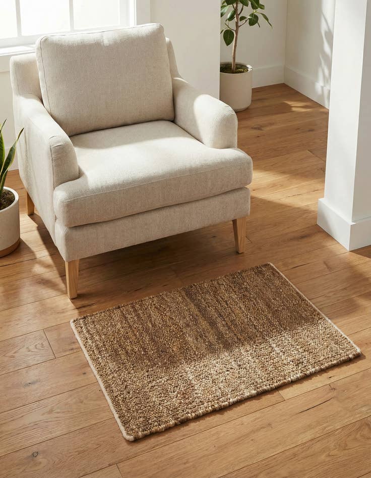 Detail image of 2' 2 x 3' 1  Hand Woven Palm Beach Jute Rug